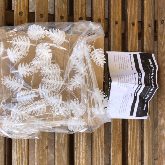 Christmas Fairy Lights Pinecone String Light Warm White LED Mantel Decor… - Picture 3 of 4